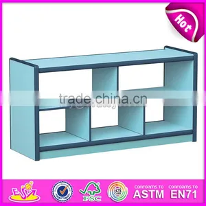 Customize Colorful Children Small Wooden Bookcase W08C192 thumbnail-2