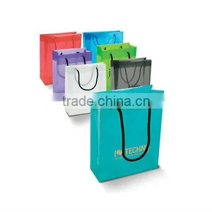 Hot Fashion Cotton Rope Handle Plastic Carrier Bag thumbnail-1