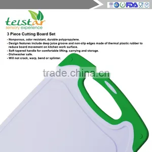 Manufacturer of Promotional Big Medium Small 3 PCS Green Plastic Cutting Board, and PP Cutting Board thumbnail-5