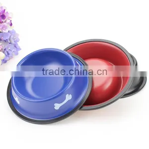 Custom Rubber Ring Dog Bowl/stainless Steel Pet Food Bowl Wholesale thumbnail-4