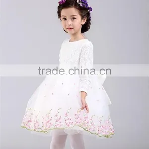 Autumn New Style Toddler Girl Floral Dress For Party Birthday Ceremonies Girls Dress Children Kids Clothes Vestido De Daminha thumbnail-3