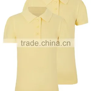 High School Ribbed Collar School Polo Shirts School Uniform Design thumbnail-1