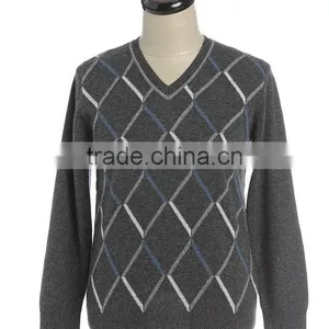 Custom V-Neck Sweater for Man thumbnail-1