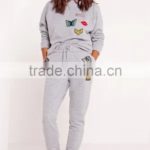 2016 New Design Girls Grey Cheap Fashion Sport Pants thumbnail-1