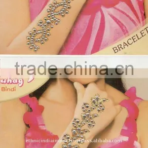BRACELET ARM HAND CRYSTAL BACK BODY TATTOO BINDI STICKER , PAYPAL thumbnail-1