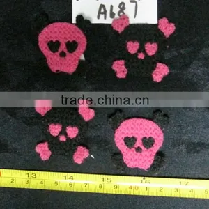 Cotton Skull Custom Applique Patches Design thumbnail-1