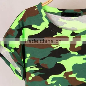 Custom Wholesale Women Camouflage Uniform t Shirt or Suit thumbnail-5