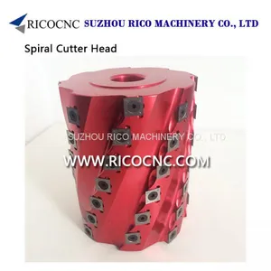 Indexable Spiral Cutterhead Helical Cutter Head for Woodworking Jointer Planer Moulder Shapers thumbnail-1