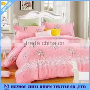 Hotel Home Four Pieces Super Soft Pink Duvet Cover Set thumbnail-3