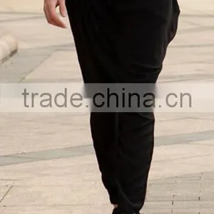 Runwaylover EY0619P Plus Size Clothing Full Length Trousers Women Casual Elastic Waist Chiffon Harem Pants thumbnail-1