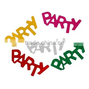 PVC Confetti Party Decoration Wedding Message "Party" At Random thumbnail-3