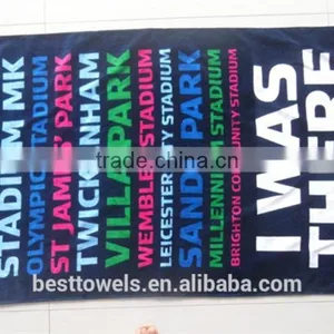 China Supplier Wholesale Cotton Custom Printed Beach Towel thumbnail-5