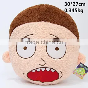 Wholesale Cartoon Character Rick and Morty Funny Cute Soft Plush Pillow thumbnail-1