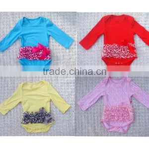 Solid Color Printed Satin Ruffles Girls Summer Playsuit thumbnail-1