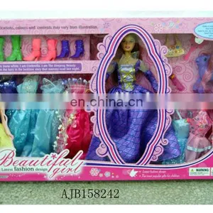 11.5 Inch 2013 Wedding Dress Little Girl Doll ModelsWith Dresses,Boots,Horse thumbnail-1