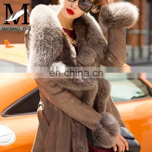 Latest Design Double Face Lamb Skin Thick Leather Jacket thumbnail-4