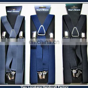 Fashion X Style Men's Working Printed Elastic Suspenders With Strong Metal Clips and Ribbons thumbnail-1