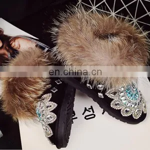 Aidocrystal High Quality New Winter Women Shoes Rhinestone Ladies Shoes Fashion Bling Snow Boots for Girls thumbnail-4