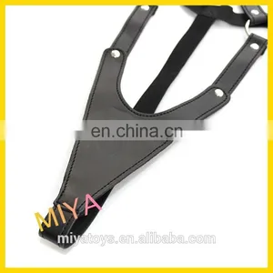 Sexy Leather Teddy Harness Fetish Bondage Costume Lingerie Body Restraint thumbnail-4