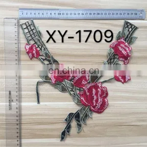 2017 Hot Sale Embroidery Neck Lace Collar/Lace Patch for Garment thumbnail-6