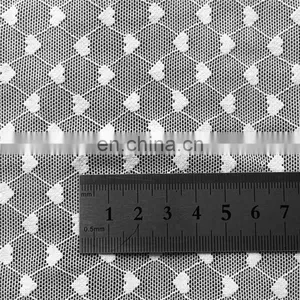 Heart Lined Nylon Spandex Mesh Fabric for Women Apparel thumbnail-3