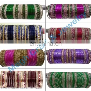 Indian Wedding Wear Metal Bangle - Wholesale Daily Wear Bangle - Traditional Party Wear Metal Bangle thumbnail-1