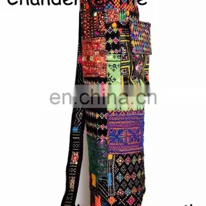 Yoga Mat Bag One of a Kind - Handmade Bag Cross Body Purse Banjara Style Yoga Bag Yoga Met Bag Ethnic Hand Embroidered Vintage thumbnail-1