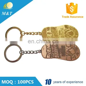 Custom Made Promotion Gifts Footprint Shaped Metal Keychain thumbnail-2