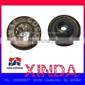 10mm Rhinestone Metal Studs for Clothes, Trousers, Bags and More, OEM or ODM Services Provided thumbnail-1