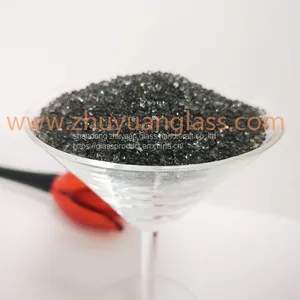 Shandong Zhuyuan Export Recycle Glass Bead Intermix 1-3mm3-6mm6-9mm Gray Aggregates Glass Bead thumbnail-2