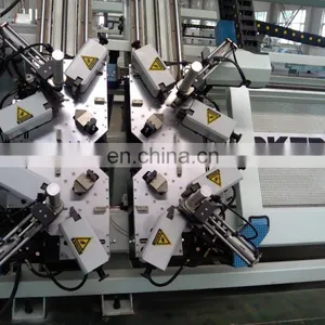 China Factory Sale Aluminum Profile Doow Window Automatic 4 Heads Corners Crimping Machine thumbnail-3