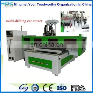 Shandong Mingmei Sale Woodworking Boring Hole Drilling Atc Cnc Router With Cnc Boring Head thumbnail-1