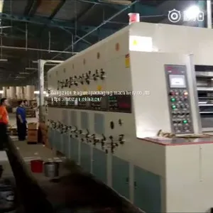 Guangzhou Slotting Printing Die Cutting on Line With Folder Guler and Stacker Machi thumbnail-1