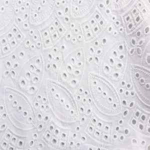 Border Embroidery Lace Cotton Embroidered Fabric Voile thumbnail-2