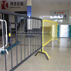 Temporary Steel Road Safety Barricade Crowd Control Barriers thumbnail-5