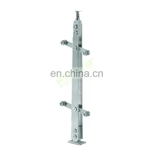 New Arrival Balcony Railing Post Stainless Steel Glass Balustrade Balustrade Design Systems thumbnail-3