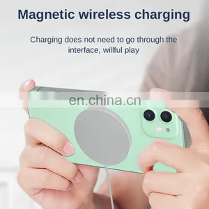 Newest Portable Station Usb Type C Magic Magnet 15W Fast Charging Magnetic Wireless Charger For Iphone 12 thumbnail-6