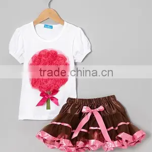 2014 New, Three-dimensional Flower Girls, Short-sleeved Dress Gauze Tutu thumbnail-1