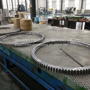 Offer 013.32.1405 Four Point Contact Ball Slewing Bearing With Internal Gear 1525X1235X119mm thumbnail-4