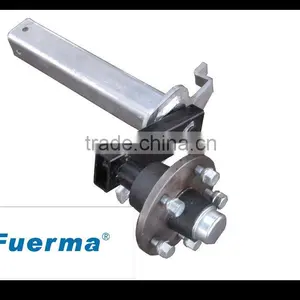Torsion Half Trailer Axle 4 Holes Without Brake thumbnail-1