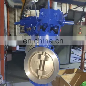 Butterfly Valve Wafer Type Triple Eccentric Type Carbon Steel Stainless Steel With Pneumatic Actuator Mariposa Valvulas thumbnail-4
