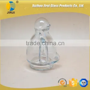 Lovely Shape Glass Candy Jar With High White Material thumbnail-4