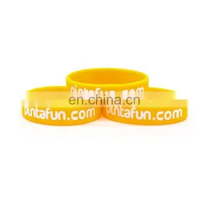 Factory Price Debossed Silicone Bangle Bracelet With Custom Logo thumbnail-2