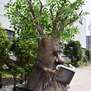Newest Good Quality Durable Attractive Customizable Life Size Animatronic Talking Tree for Festival thumbnail-4