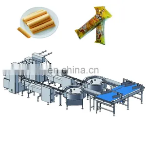Waffle Roll Automatic Packing Puffed Bar Packaging Machine in Individual Package thumbnail-1