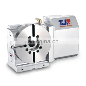 HR Series 320mm 210mm High Precision Cnc Hydraulic TJR 4th Axis Rotary Indexing Table and Tail Stock thumbnail-4