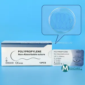 Surgical Suture Polypropylene Suture Non-Absorbable Suture thumbnail-1