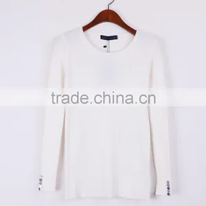 Hot Sale Beautiful Sweaters for Girls Round Collar Sweater for Women thumbnail-3