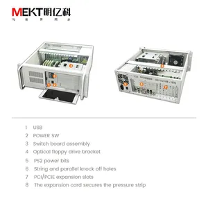 4U Industrial Control Chassis Embedded Industrial Control Host Low-power Windows Fanless Computer thumbnail-3