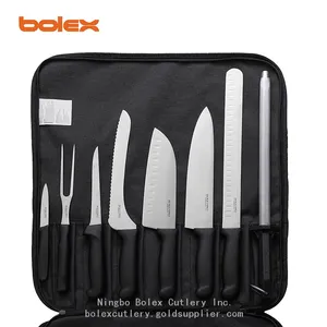 CHINA HUNTING FISHING OUTDOOR CAMPING SLAUGHTERING SUPPLIES SUPPLY KNIVES BBQ KNIVES SET Kitchen Chef Cook Butcher Knives Culinary Schools Chef's Butchers Knives Kit Roll Bag Bolex Set Kit China Suppliers thumbnail-1